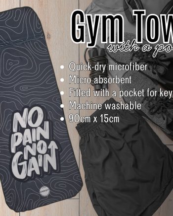 Gym Towel with a Pocket